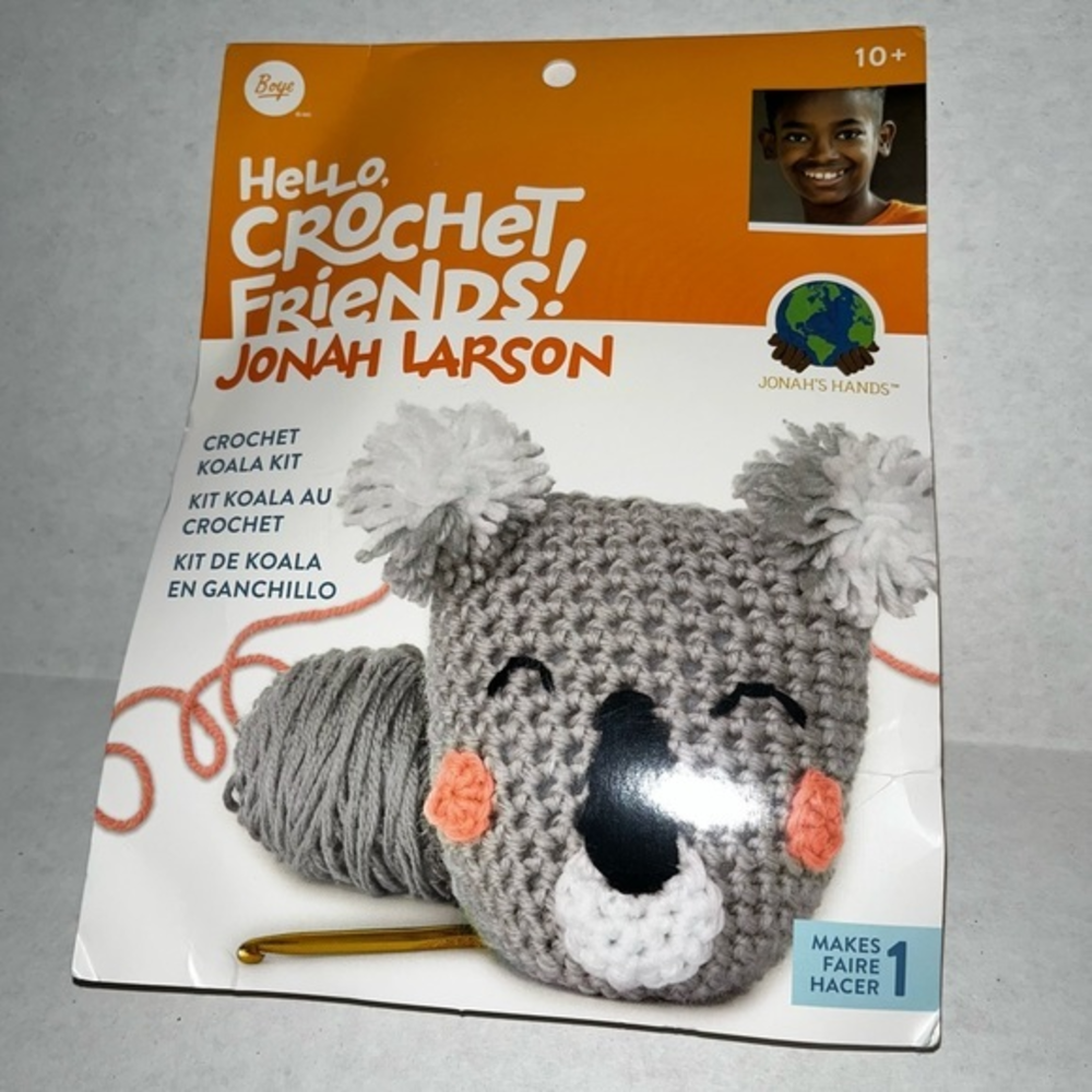 Boye‎ Hello Crochet Friends! Jonah Larson Koala Kit